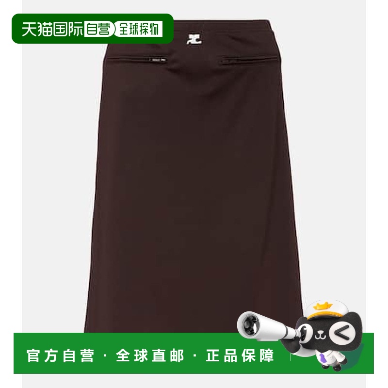 1h可退 潮奢 Courreges 女士 Tracksuit 棉毛布中长半身裙