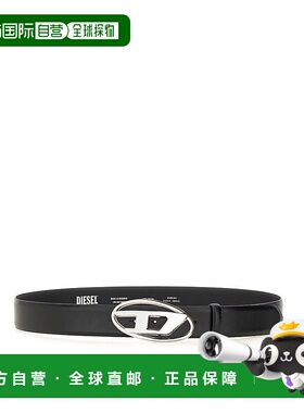 DIESEL 男士腰带 X10133P6364T8013 AW2025 黑色 B-1Dr Belt