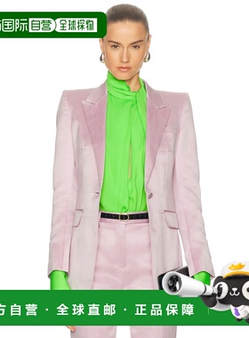 1h可退 潮奢 Tom Ford 汤姆 福特 女士 丝硬缎单排扣夹克 GI3054F