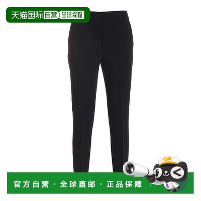 1h可退 MOSCHINO 女士休闲裤 032254250555 AW2022 黑色 Ironed c