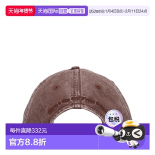 GANNI 女士帽子 B302010500B SS2026 棕色 Brown Logo Baseball C