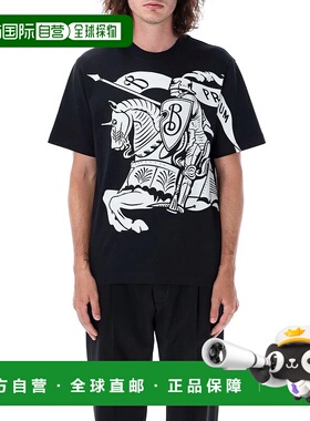 BURBERRY 男士T恤 25A8095058A1189 AW2025 黑色 Burberry Knight