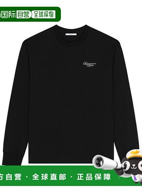 GIVENCHY 男士T恤 BM71MH3YSA001  SS2026男装黑色长袖