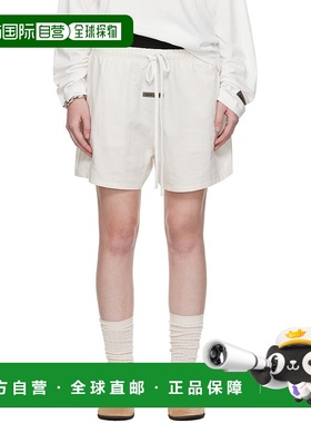 1h可退 潮奢 Essentials 女士 白色 Soccer 短裤 160SP255764FW