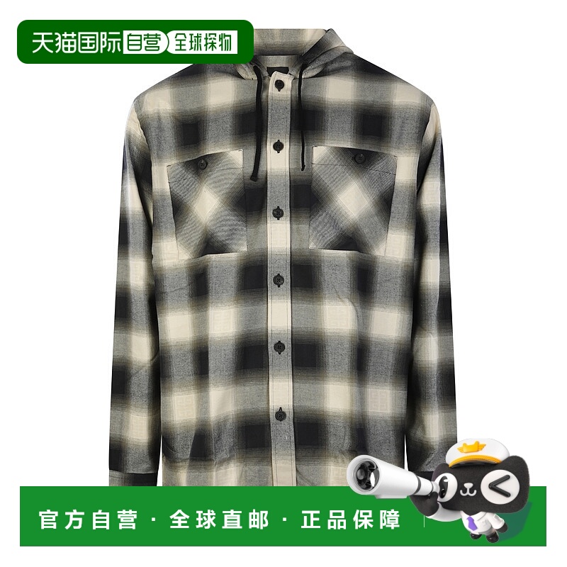 1h可退 GIVENCHY 男士衬衫 BM60XC14UT156 AW2023 灰色