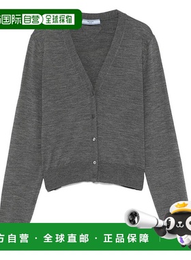 1h可退 潮奢 Prada 普拉达 女士 V領紐扣開襟衫 P25N50SOOO16SW