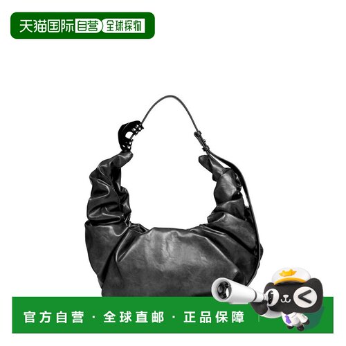 DIESEL 女士单肩包 X10478P8657T8013 CO 黑色饺子包云朵包