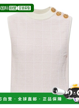 BALMAIN 女士背心吊带 GF1AG850KJ48OIB SS2026 白色