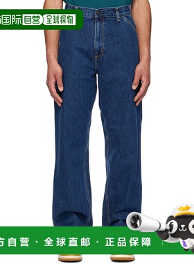 1h可退 潮奢 CARHARTT WIP 男士 蓝色 Single Knee 牛仔裤 I03202