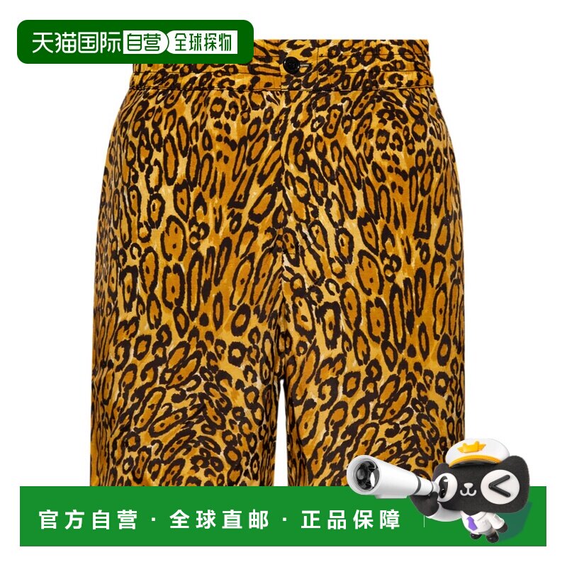 MOSCHINO 男士短裤 J034370551013 AW2023 棕色 图案短裤图片