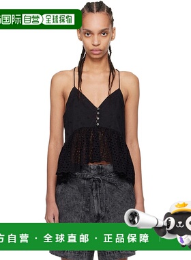 1h可退 潮奢 ISABEL MARANT 女士 黑色 Sogane 吊带背心 24PHT036