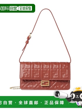 FENDI 女士斜挎包 8M0498AAJDF1S4E AW2025 棕色 Baguette 单肩包