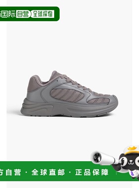 1h可退 潮奢 Ami Paris 男士 网纱皮质运动鞋 USN407AW0027087MIN