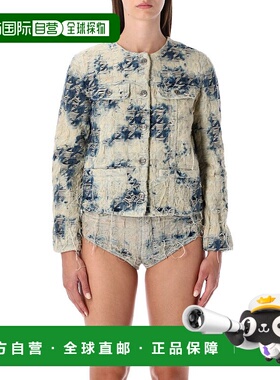 DIESEL 女士外套 25AA213480CEBI01 AW2025 蓝色 Diesel Distress