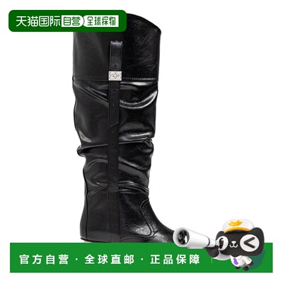 GANNI 女士靴子 S31134916099 AW2025 黑色 Heeled boots `Slouch