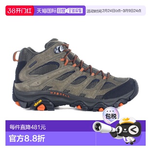 迈乐男士 Moab 3 中帮橄榄绿防水徒步靴登山鞋休闲鞋 J035841