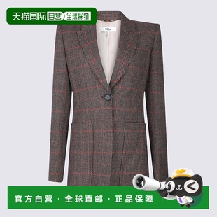 AW2025 CH25AVE5309793C 棕色 Plaid CHLOÉ patterned 女士西服