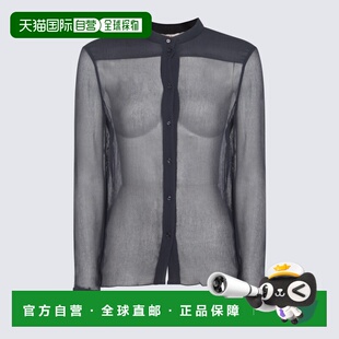 AW2024 CHC24AHT1100648Q 蓝色 SILK SHIR CHLOÉ CREPON 女士衬衫