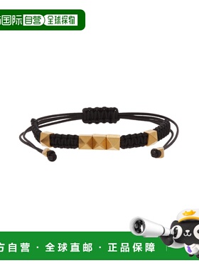 VALENTINO 男士手链手镯 WY2J0N63PFK0NO AW2022 黑色手环