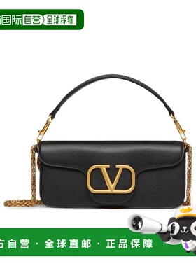 VALENTINO 女士斜挎包 XW0B0K30ZXL0NO CO 黑色 徽标翻盖单肩包
