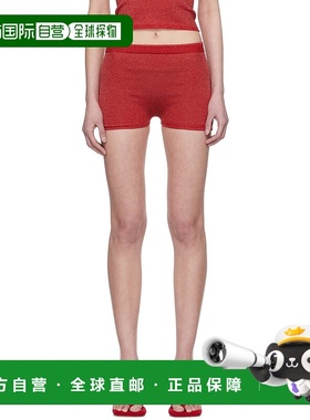 1h可退 潮奢 ISABOULDER 女士 红色 Knitted Malley 短裤 RS25WPN