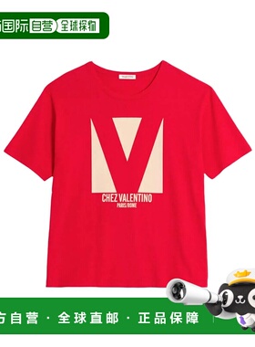 VALENTINO 女士T恤 BMG24H95WR9B SS2025 红色 短袖T恤