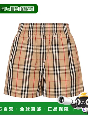 BURBERRY 女士短裤 8111875A7028 SS2026 卡其色 Printed cotton