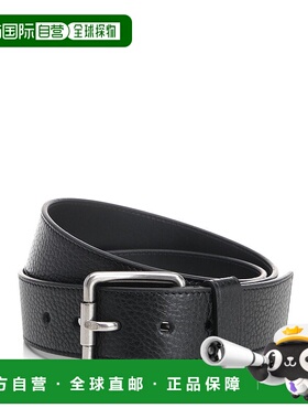 LOEWE 男士腰带 E619238X601839 SS2025 黑色 Roller Curve腰带