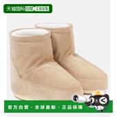 潮奢 低帮绒面革雪地靴 moon 月亮靴 1h可退 Icon boot 女士 0036