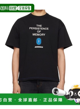 Ader Error 男士T恤 BO01SSTS0116BK SS2025 黑色