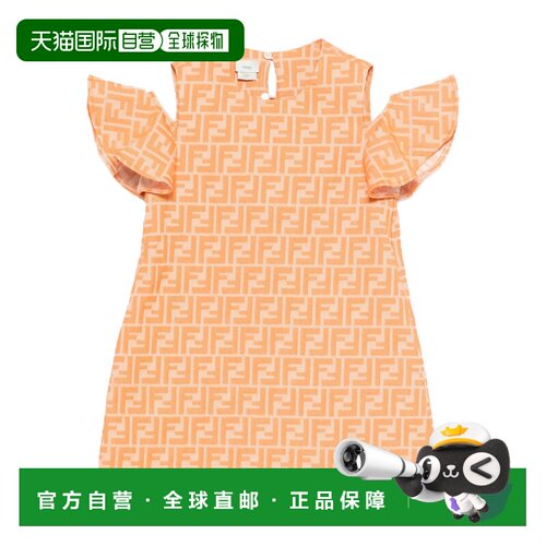 FENDI 女童连衣裙 JFB845AVW1F1JYS SS2026 花色 圆领连衣裙