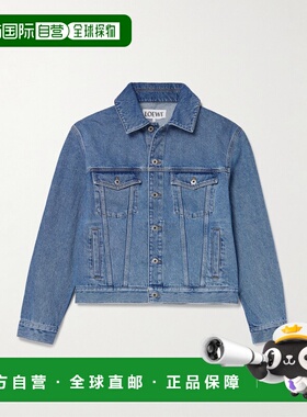 1h可退 潮奢 LOEWE 罗意威 男士 Anagram 刺绣牛仔布夹克 H526Y50