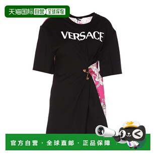 AW2023 1h可退 10065411A045532B070 女士T恤 黑色 VERSACE