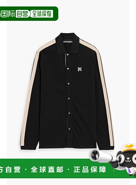 1h可退 潮奢 Palm Angels 棕榈天使 男士 钩编棉质凸纹布衬衫 PMB