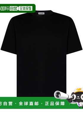 JIL SANDER 男士T恤 J21GC0016J45051001 男装黑色短袖CO