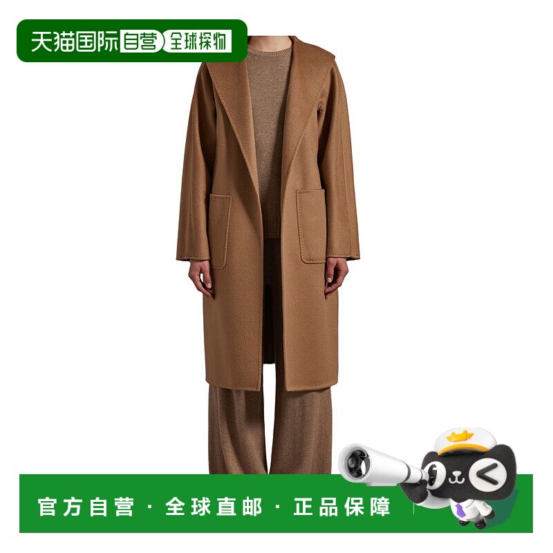 MAX MARA 女士外套 1016065106068 CO 棕色羊绒开衫 长袖大衣