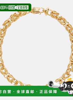 1h可退 潮奢 TOT&Ecirc;ME 女士 Byzantine 24kt 镀金短项链手链