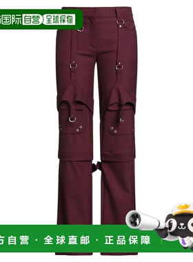 1h可退 潮奢 off-white 女士 休闲长裤 red红色 舒适时尚休闲裤