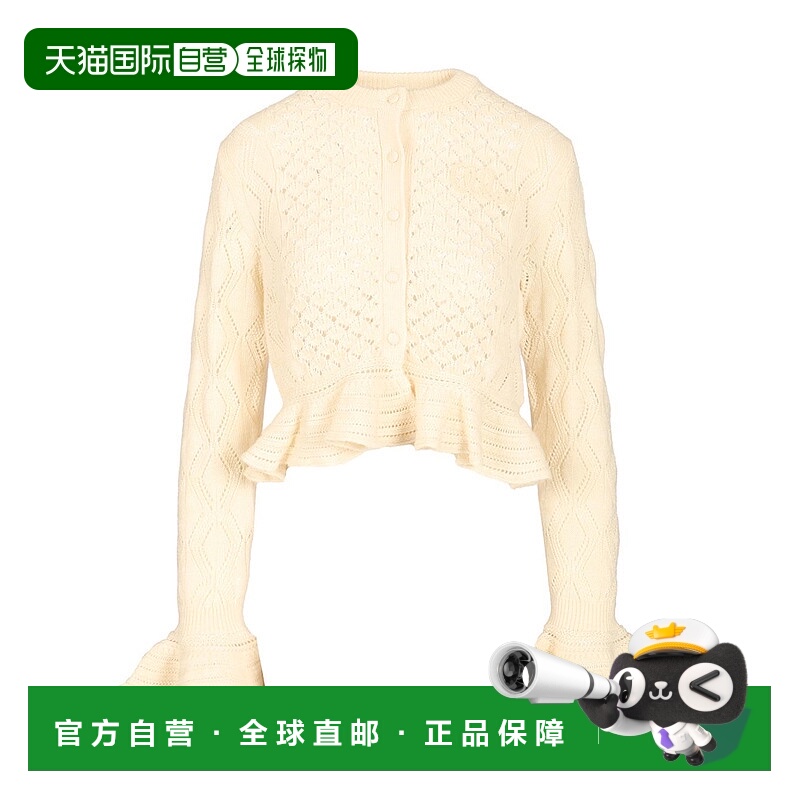 CHLOÉ 女士针织衫 CH25AMC01590107 AW2025 白色 Pointelle knit