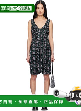 1h可退 潮奢 Anna Sui 安娜苏 女士 黑色 Rosetti Mesh Ruched Ti