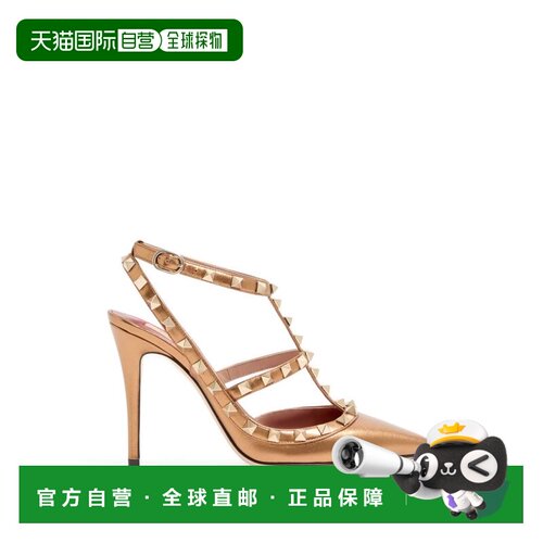 valentino 华伦天奴 女士 P1 浅褐色皮质平底鞋 9W2S0393QKH