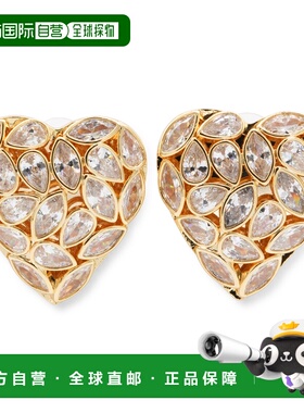 1h可退 潮奢 Self-Portrait 女士 金色耳环 RS26617EGDGOLD配饰