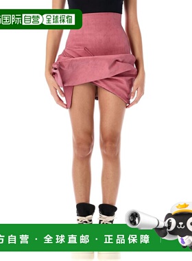 RICK OWENS 女士半身裙 RO02D3384SMT23 AW2024 黑色