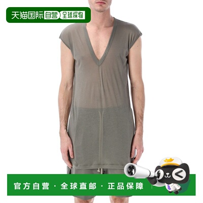 RICK OWENS 男士T恤 26PRU01F2233UC35 SS2026男装灰色上衣
