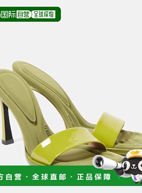 1h可退 潮奢 The Attico 女士 Mia 95 漆皮凉拖 green绿色 舒适时