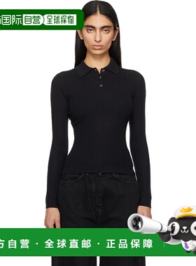 1h可退 潮奢 Guest in Residence 女士 黑色 Long Sleeve Shrunke