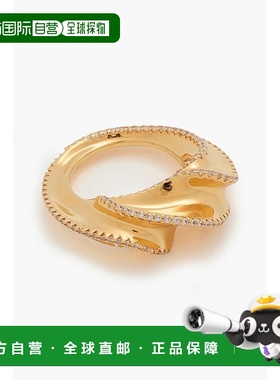 1h可退 潮奢 ZIMMERMANN 女士 镀金水晶戒指 4964F23GOLD