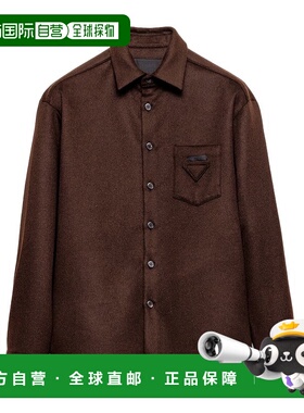 PRADA 男士衬衫 SC8221CRUSOOOF0324 AW2025 棕色男装