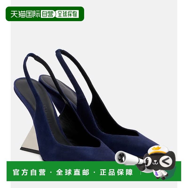 1h可退 潮奢 The Attico 女士 Cheope 105 绒面革露跟浅口鞋