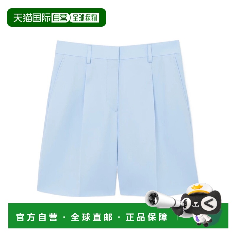 BURBERRY 女士短裤 80660741 AW2023 蓝色 精裁短裤